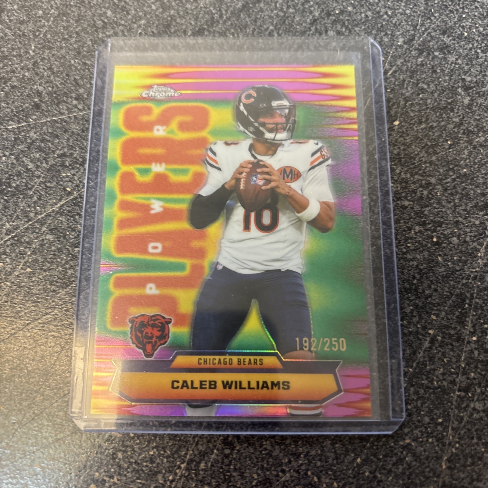 2025 Topps Chrome - Power Players Caleb Williams #PP-7 Pink Refractor /250 Bears
