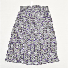 NEW Loft Women's A Line Midi Skirt Geometric Pull On Polyester Multicolor Size M