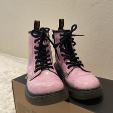 Dr. Martens 1460 T Combat Lace-Up Boots Pale Pink Kids Toddler Size 12