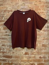 VTG Philadelphia Phillies Harry Kalas In Memoriam XL T Shirt 1936-2009 HK Maroon