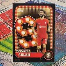 2025-26 Topps Liverpool Collectors Tin Mohamed Salah Name in Lights Black /10