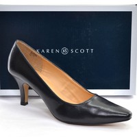 Karen Scott Clancy Dress Pumps Ladies Size 9.5 M Black Heels Shoes In Box Karen Scott Clancy Dress Pumps Ladies Size 9.5 M Black Heels Shoes In Box