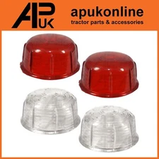 Pair Marker Lenses Red Clear Side Mount Light for Case IH 584 785XL 795 Tractor