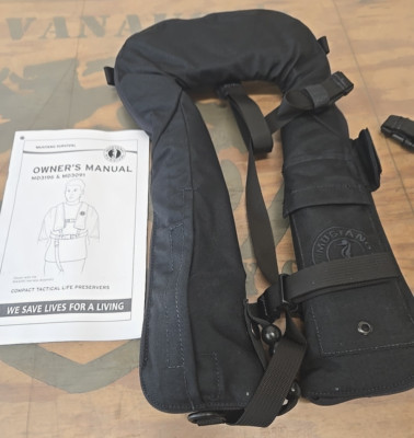 Mustang Survival MD3196SO Military Navy Life Preserver Hydrostatic Inflation