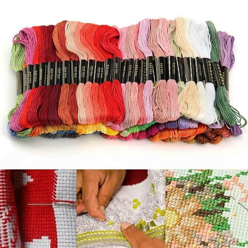 50x Multi DMC Colors Cross Stitch Cotton Embroidery Thread Floss Sewing Skeins- - Picture 3 of 23