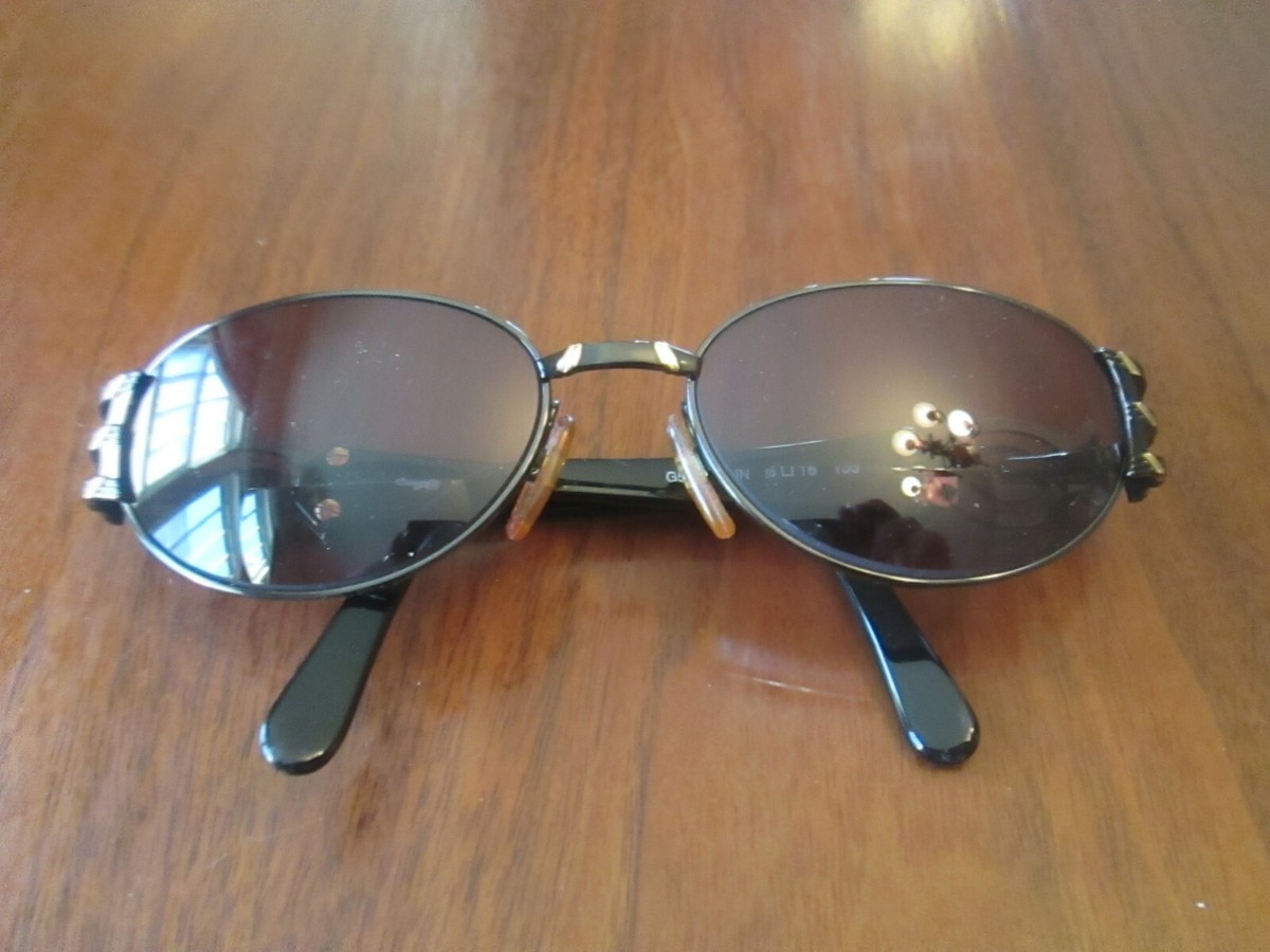 TURA CHAGALL G 120 Gun Gunmetal 54-19-135 Round Vintage Eyeglasses Frames ONLY Tura Oval Eyeglass Frames for sale | eBay main image 2