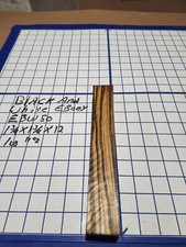 Black and White Ebony Wood turning blank 1 3/4 "x 1 3/4"x 12 " EBW50