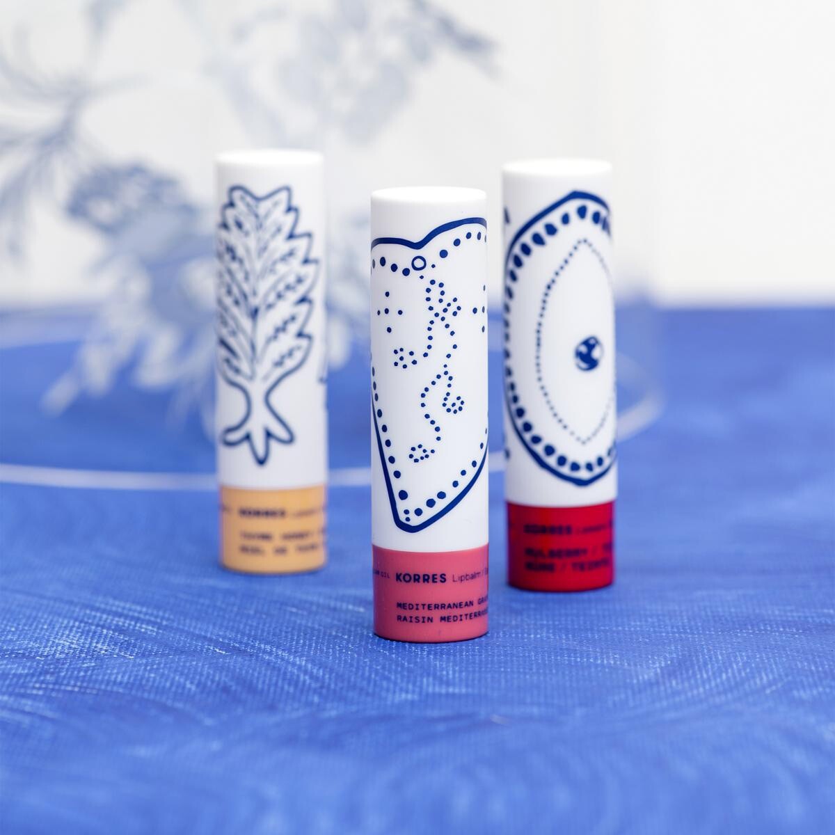 3 Korres Lip balms greekkisslipbuttersticktrio Lot Bundle eBay