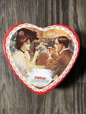 1995 Heart Shape Coca Cola Tin Candle A4.2