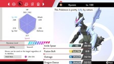 Pokemon Sword and Shield 6iv Shiny Black Kyurem - FAST DELIVERY 