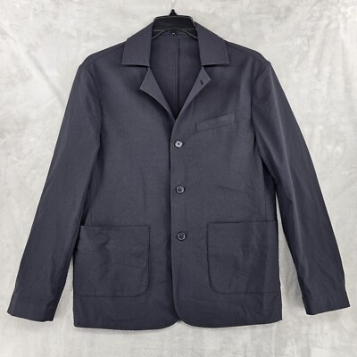 Huckberry Proof Black Lightweight Blazer Mens Medium 42 Breathable 3 Button