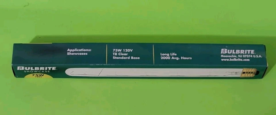 Bulbrite 75W 120V T8 Clear Tube Stabdard Base - Image 2 of 4