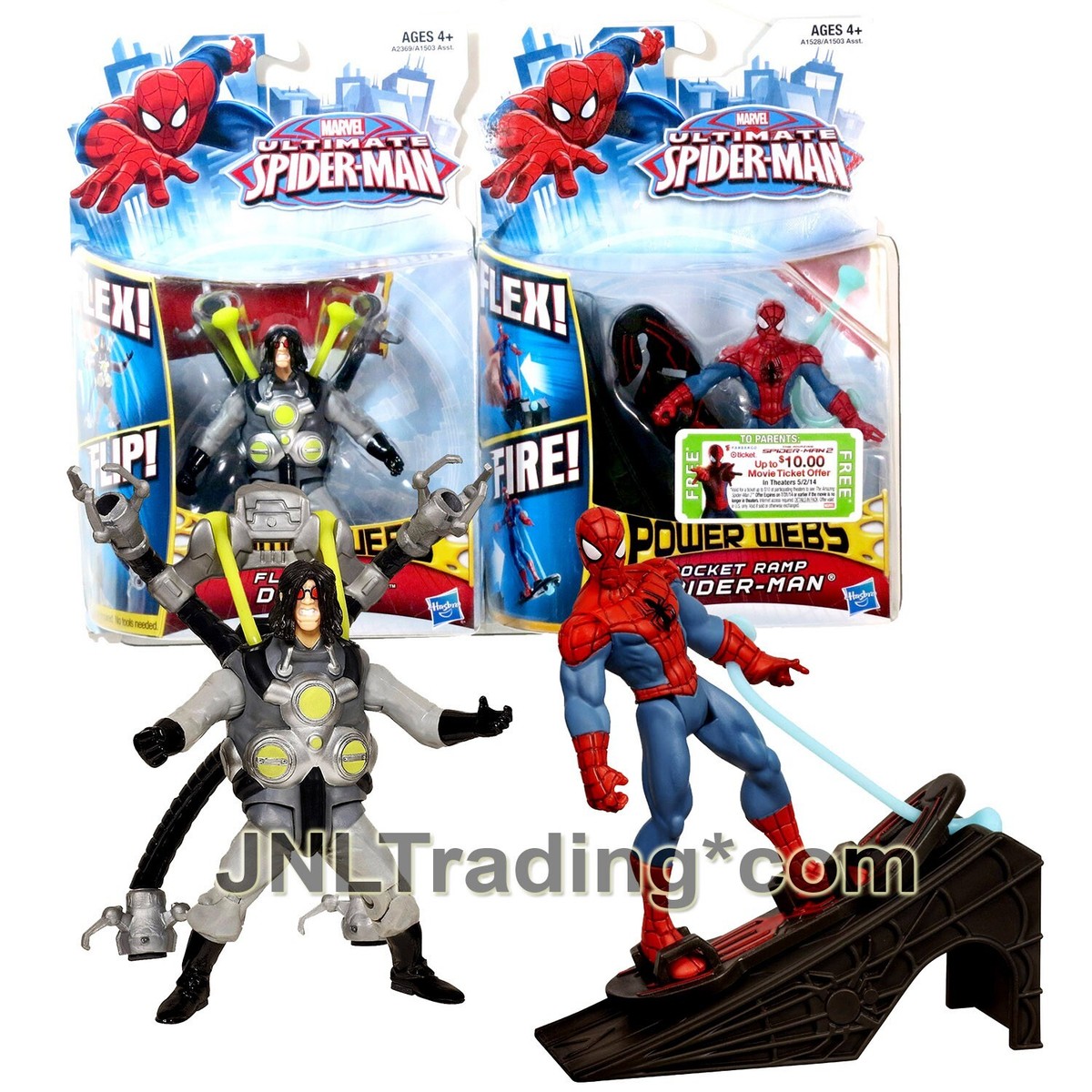 NEW 2012 Marvel Ultimate Power Webs Flip Strike DOC OCK