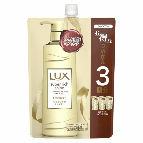 Unilever Japan Lux Super Rich Shine Damage Repair Shampoo 1000g Refill