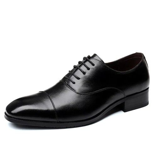 Scarpe eleganti da uomo punta quadrata scarpe da uomo in pelle stile business alla moda slip - Foto 19 di 26