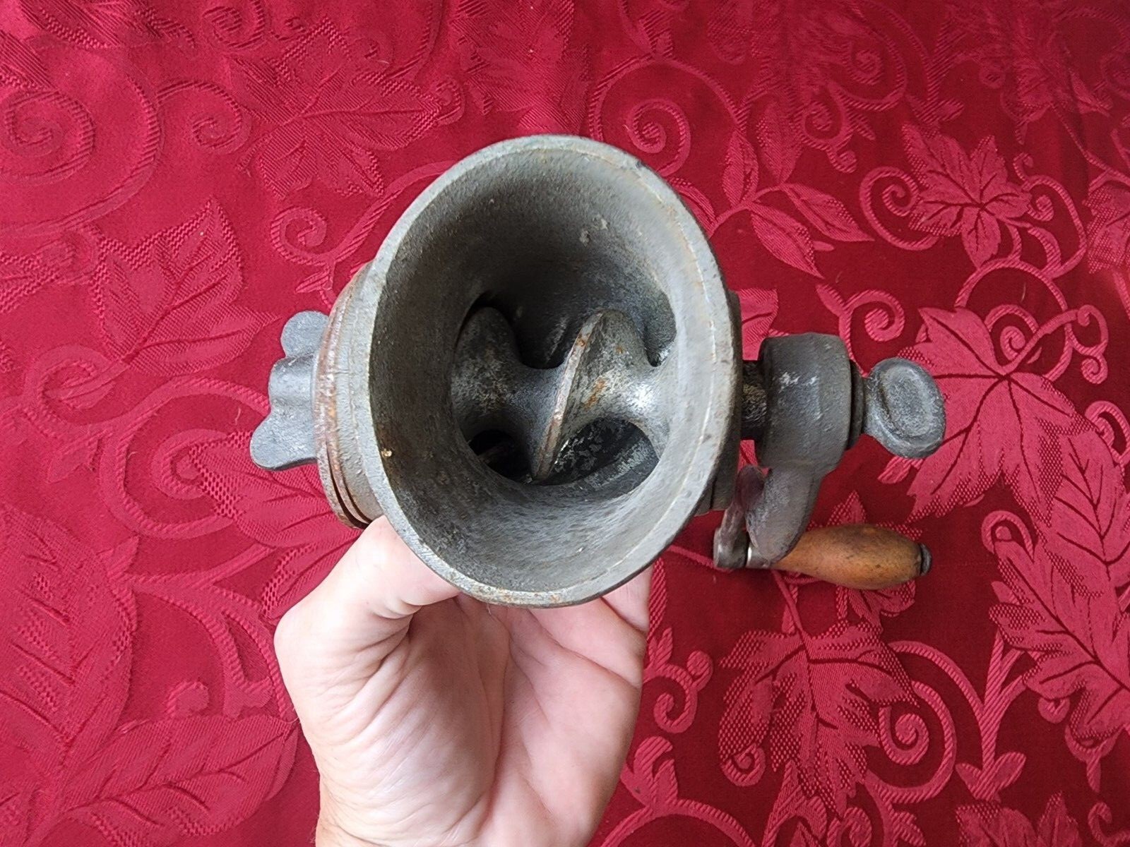 Climax No. 51 Hand Crank Food Meat Sausage Grinder Chopper Old Cafe 3