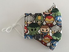 Marvel Avengers 100 Cotton Fabric Reusable Face Mask For Kids FREE SHIPPING