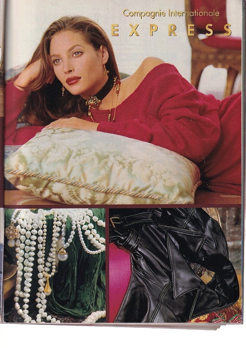 COSMOPOLITAN 1993 CLAUDIA SCHIFFER CHRISTY TURLINGTON CINDY