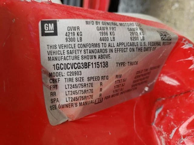 Medidor de velocímetro usado se adapta a: Chevrolet Silverado 2500 2011 camioneta clúster MPH Estados Unidos Foto 4 de 4