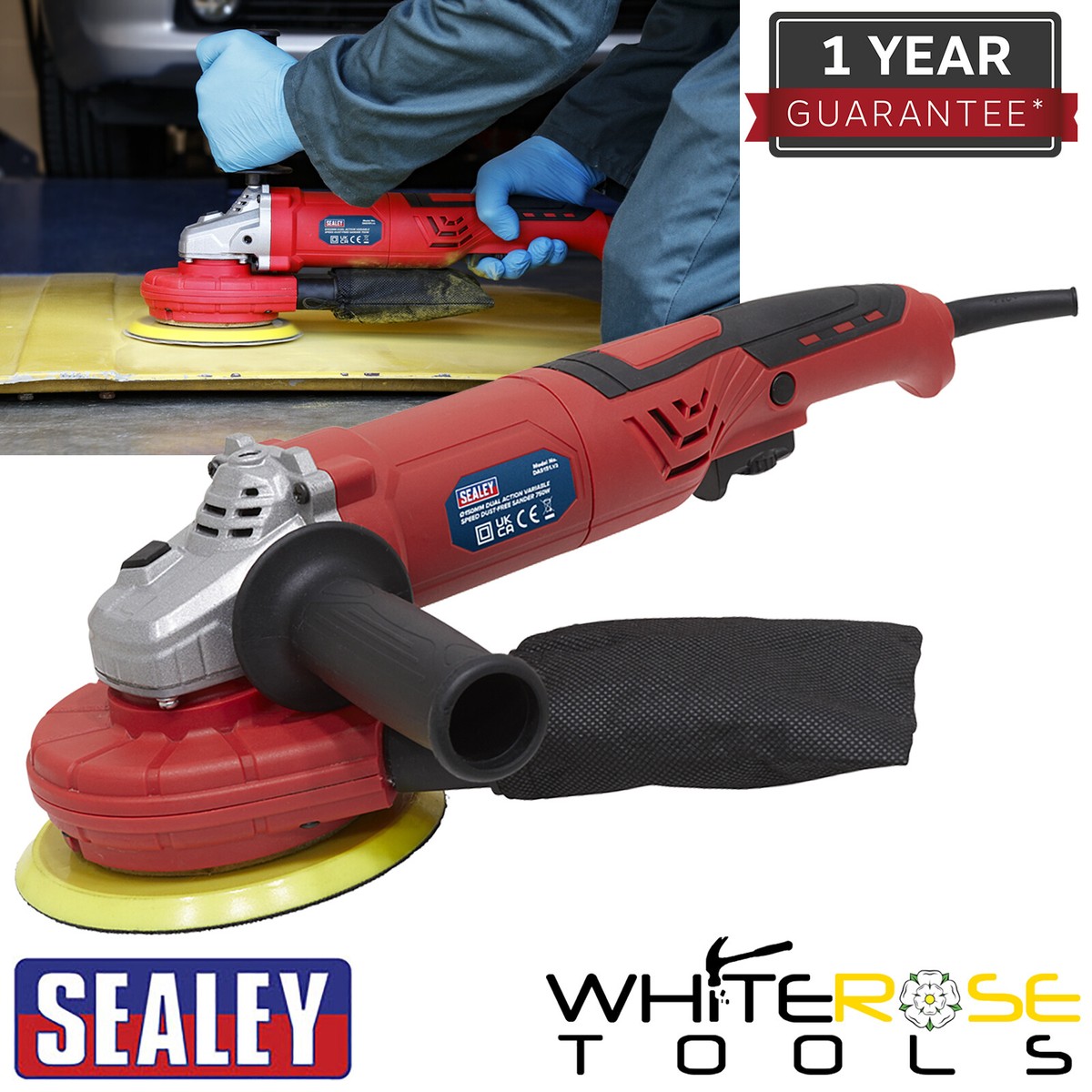 Sealey Random Orbital Sander Variable Speed Dust-Free 750W 4000