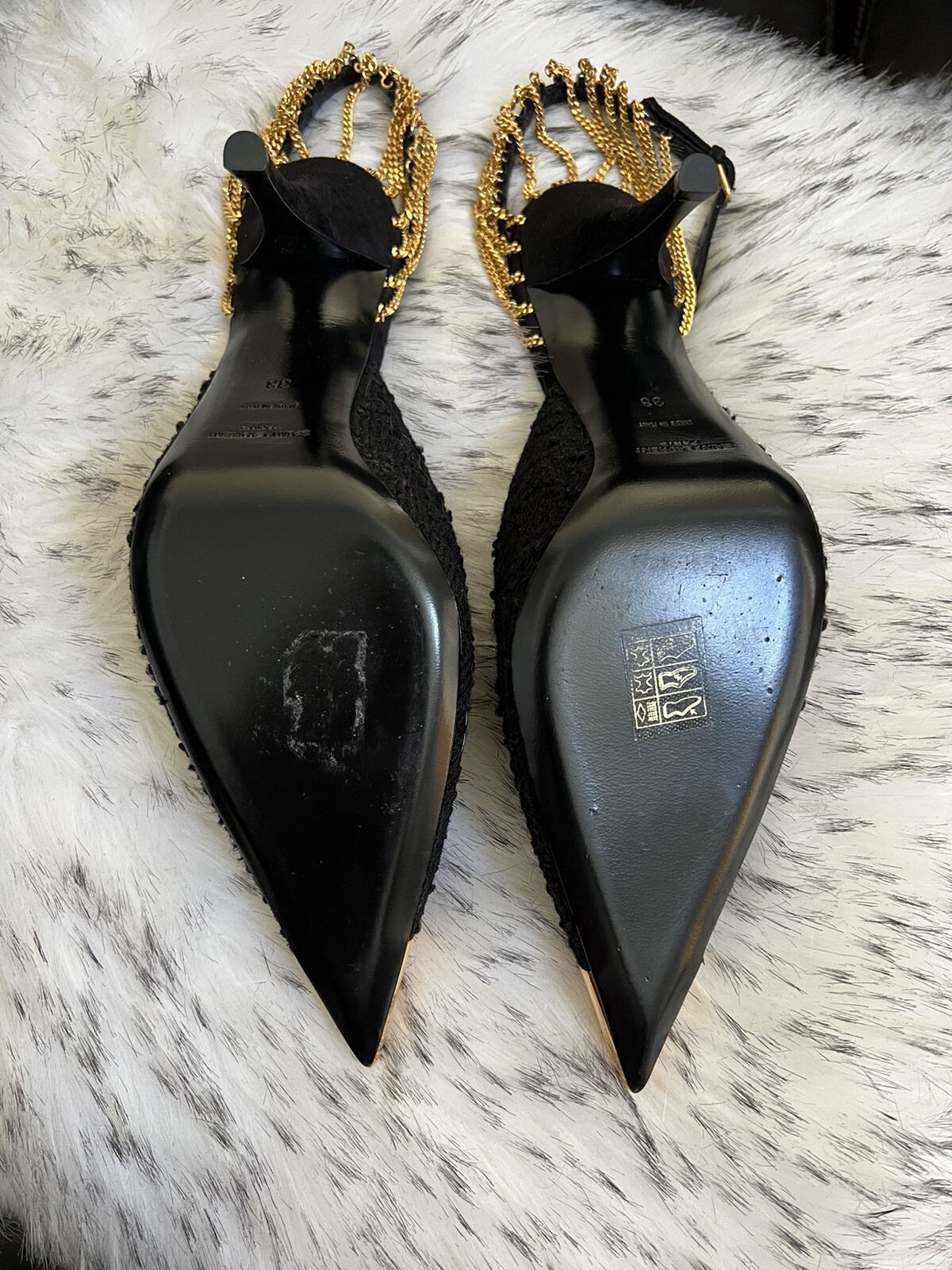 Pompe autentiche 90 mm Saint Laurent Helmut