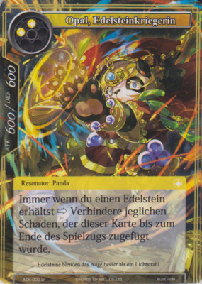 FoW TCG ADK-002 Opal, Edelsteinkriegerin - Ankunft des Dämonenkönigs