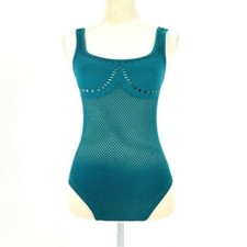 ZARA | Body donna XS Teal Contour traforato