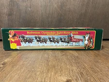 Ertl Budweiser Clydesdale Eight-Horse Hitch Mechanical Coin Bank 1995 NIB