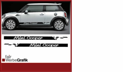Seitenbeschriftung  Mini Cooper Dekor Sticker Aufkleber #0043