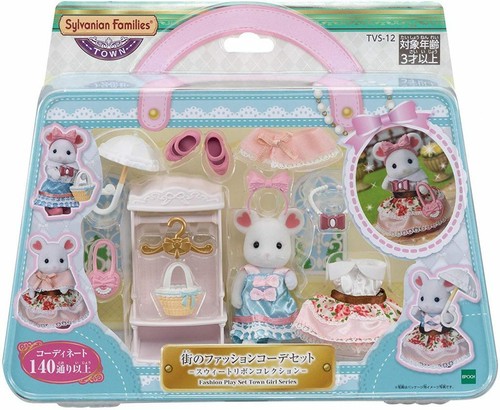 Sylvanian Families Fashion Play Set Ribbon Marshmallow Mouse Japan Ebay