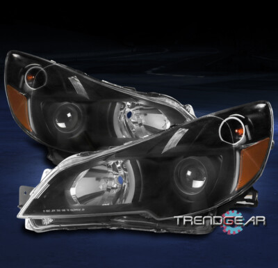FOR 2013-2014 SUBARU LEGACY/OUTBACK REPLACEMENT PROJECTOR HEADLIGHTS LAMPS BLACK