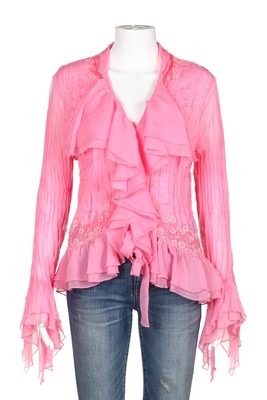 vintage ruffle blouse