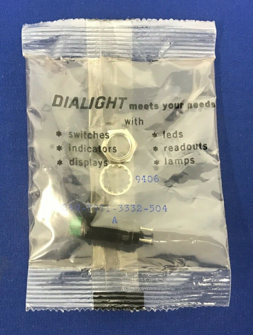 Feu Indicateur Vert Dialight 249-7968-3332-504 - Neuf - Livraison Gratuite