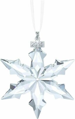 SWAROVSKI Crystal 2015 Annual Large Snowflake Star Ornament NIB