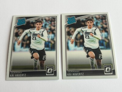 Kai Havertz 2018-19 Panini Optic Rated Rookie 2 cards