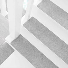 14PCS Stairs Tread Anti Slip Carpet Mats Step Protector Cover Stick on Staircase