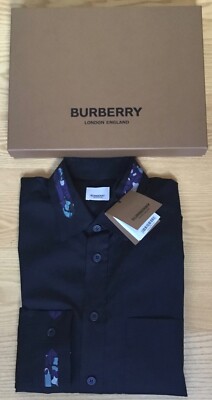 Hemd original Burberry blau 100%Baumwolle Gr.M NEU