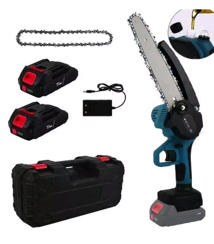 Motosega a Batteria da Potatura 8 Pollici 48V - Lubrificazione Olio