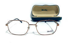 SFEROFLEX 2267 515 BRONZE BROWN RECTANGLE RX EYEGLASSES 53-17-140 MM W/CASE