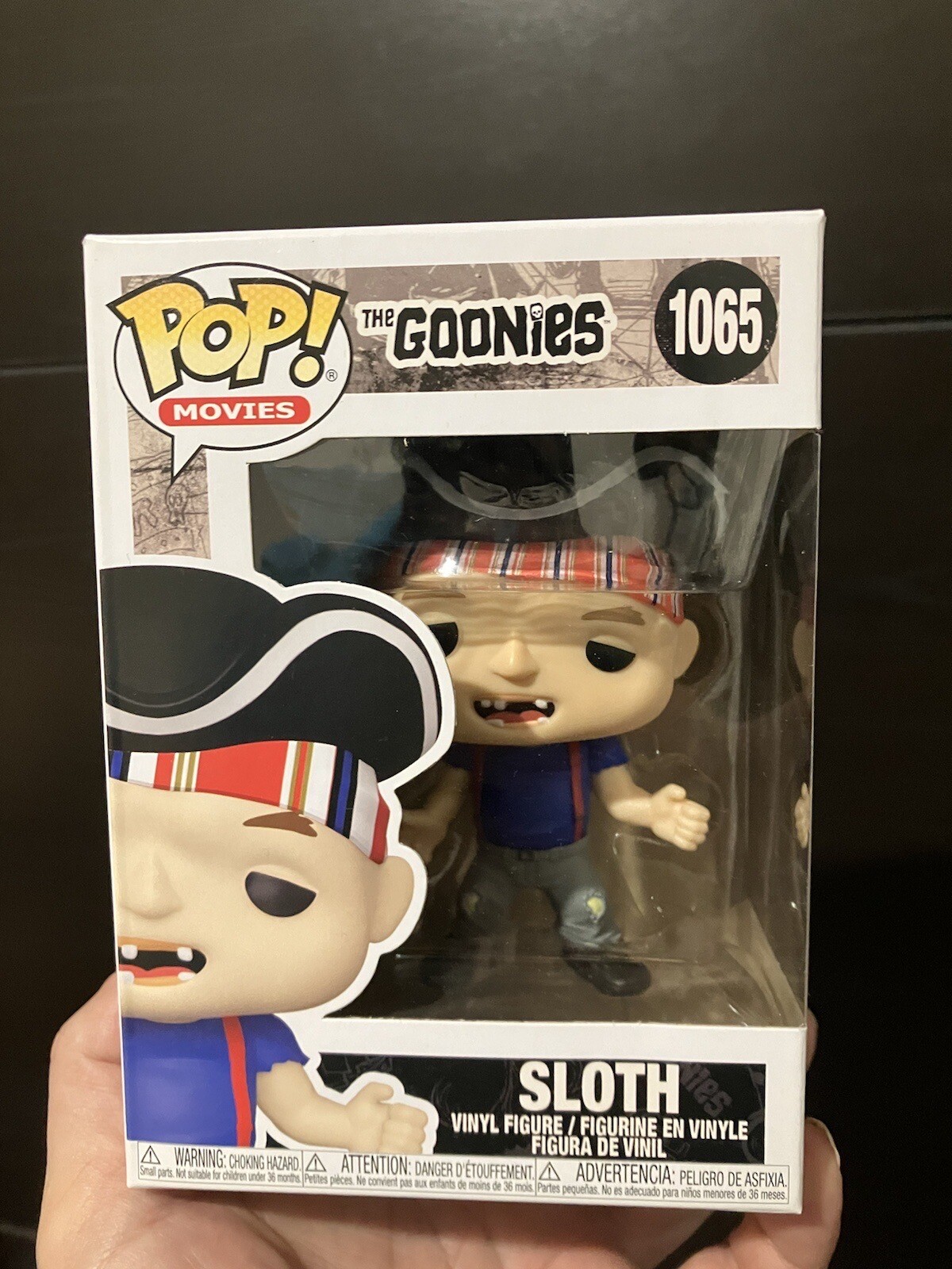 Figurine Funko Pop Movies The Goonies 1065 Sloth en parfait état pour collectionneur