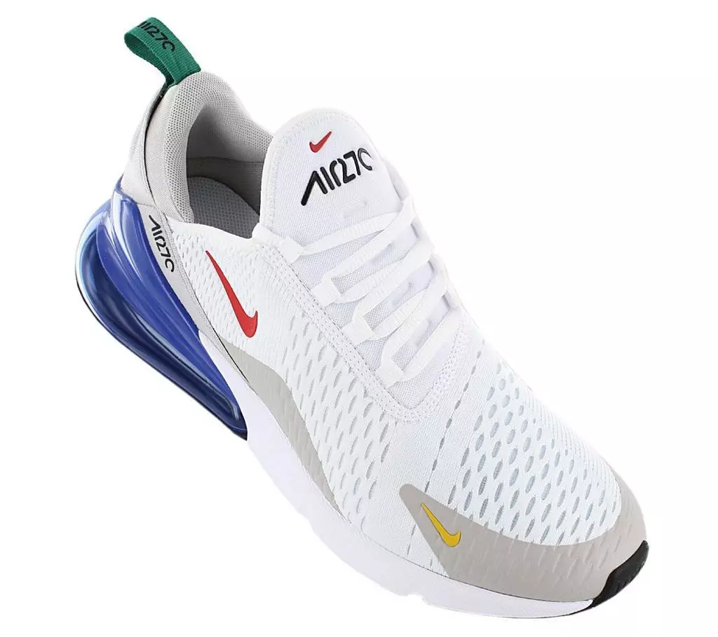 juicio bandeja radio Nike Air Max 270 White Blue Running Sneakers Low Top Shoes Trainers Men  Size | eBay