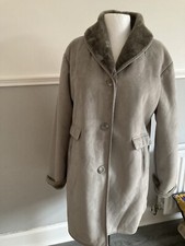 Gabriella Vicenza Suede Fur Coat Size 16