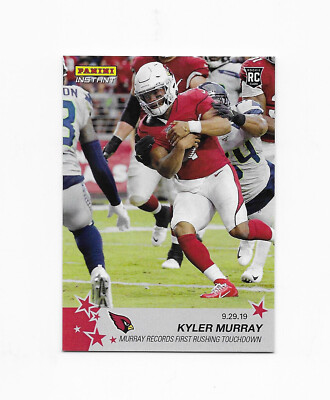 2019 NFL Panini Instant Kyler Murray RC #51 FIRST RUSH TD Arizona Cardinals /89