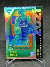 Tyrese Maxey Silver Prizm 2020-21 Panini Flux Freshman Year insert #9 Rookie RC