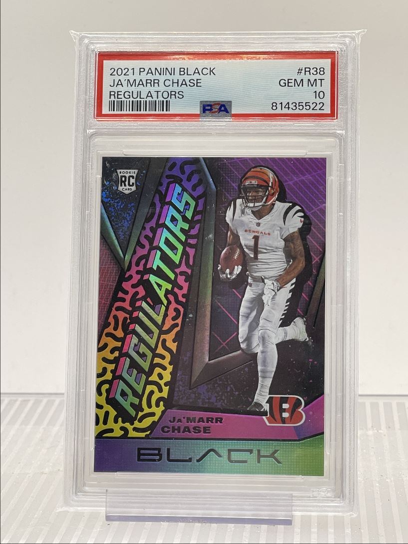 JaMarr Chase Panini Black Regulators #R38 Base