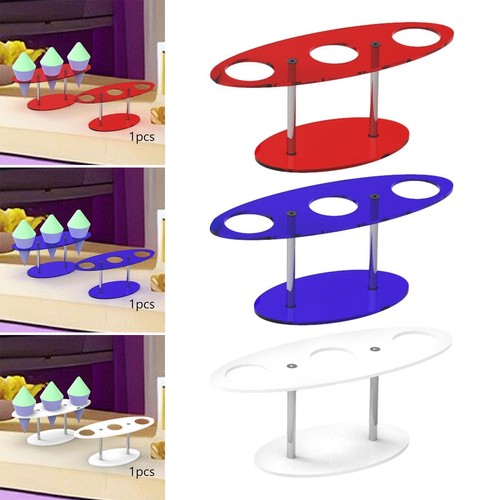 Support Acrylique 4 Trous Pour Cônes De Glace, Sushi, Buffets - Transparent, Facile à Nettoyer
