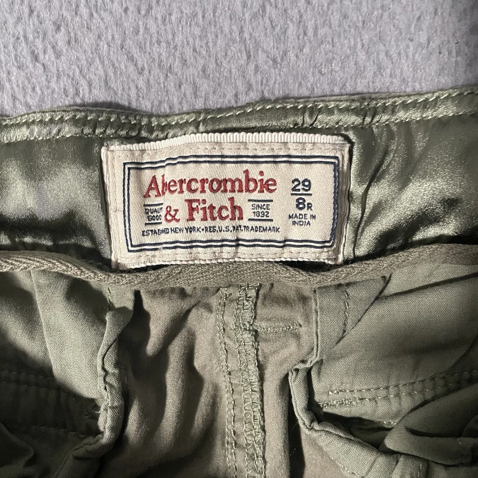Vintage Abercrombie Fitch Pants Womens 29/8 Green Cargo Utility Paratrooper Y2K - Image 4 of 4