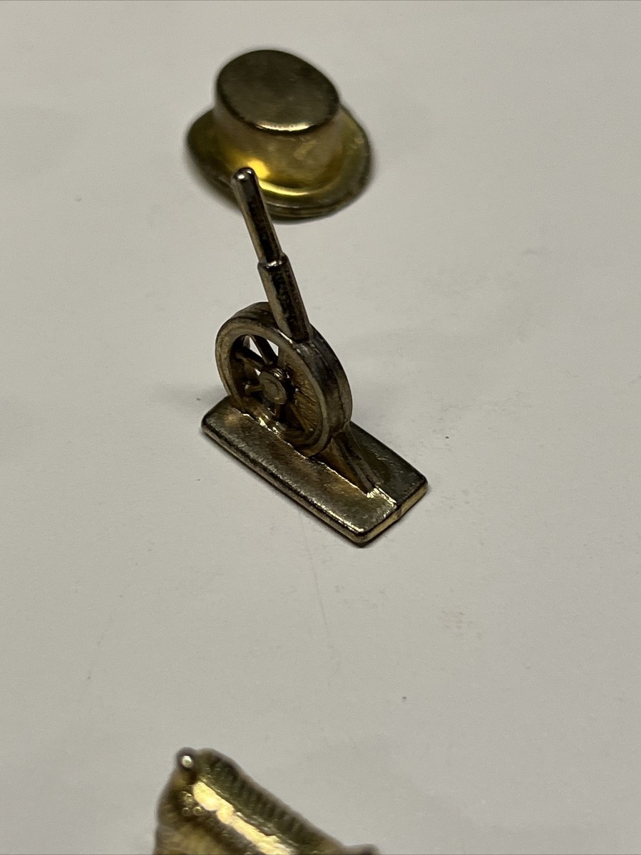 Monopoly Deluxe Edition 1998 12 Golden Tokens Replacement Parts