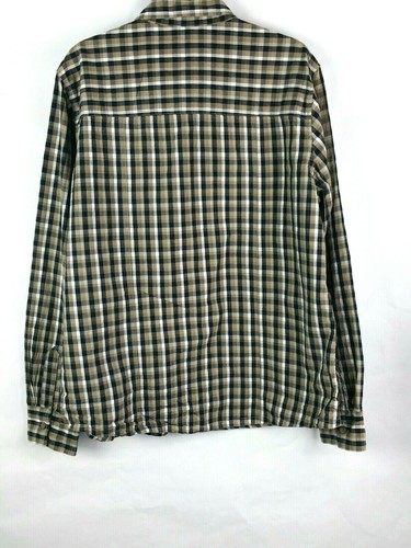 Op Men's Button-up Long Sleeve Shirt, size XL, grey, brown, black, cotton - Picture 7 of 8