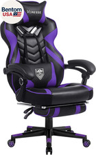 Gaming Chair, Big and Tall Gaming Chair with Footrest and Massage, Gaming Chairs